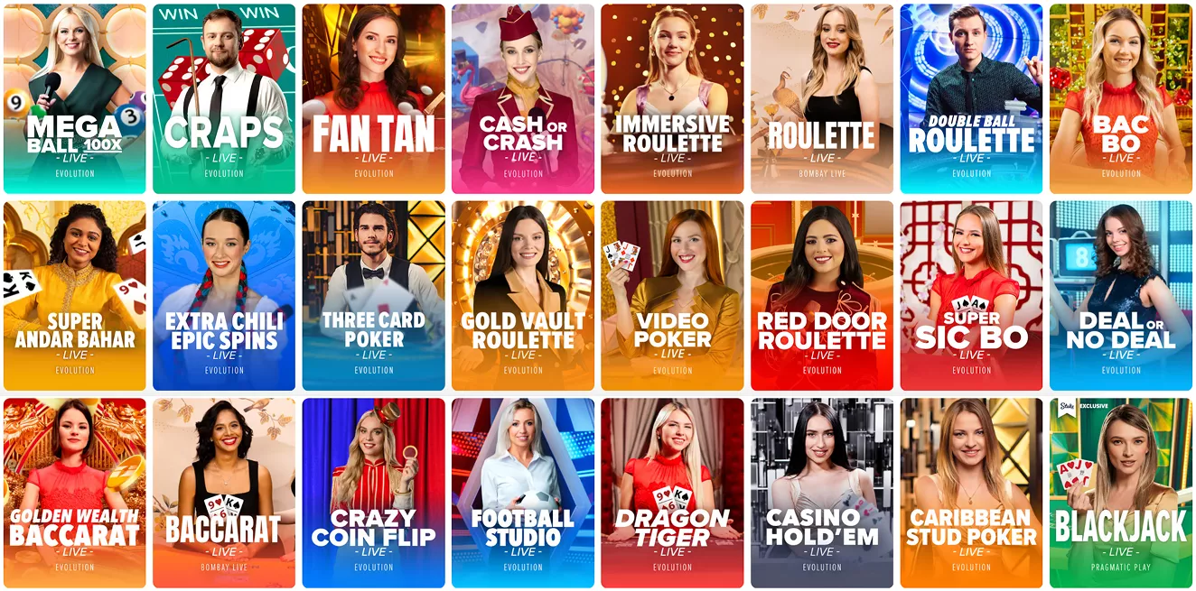 Live Games at ValorBet